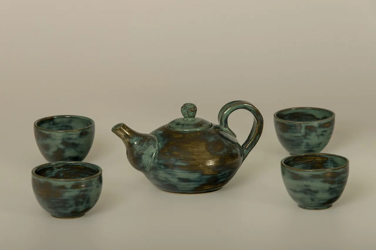 jug, cups, ceramic, pottery, blue, pottery, pottery, pottery, pottery, pottery